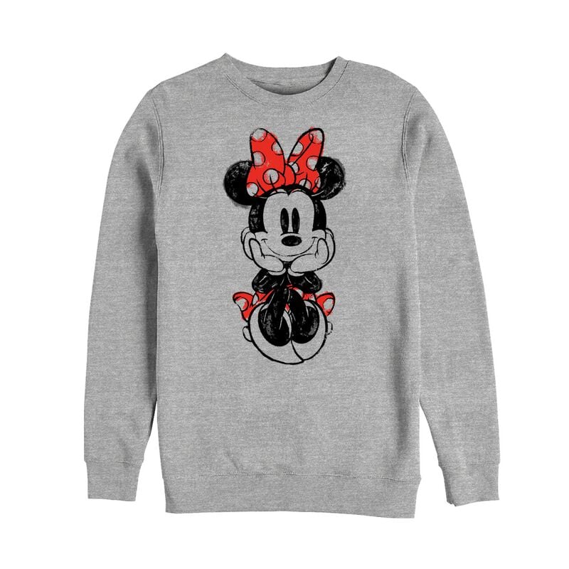 rock revival "Sitting Minnie Mouse" Sweatshirt grey by Mickey Mouse