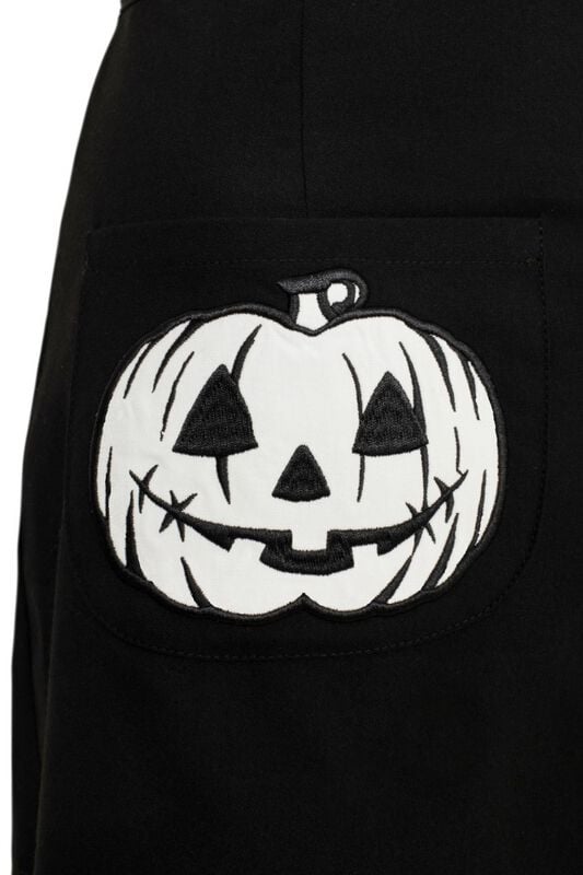 Rock Revival "Skelli Skirt" Mini Skirt Black-white By Hell Bunny