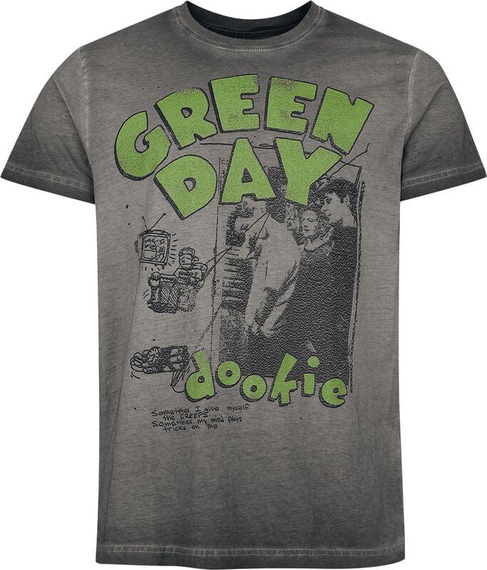 rock revival "Sketched Man" T-Shirt grey by Green Day