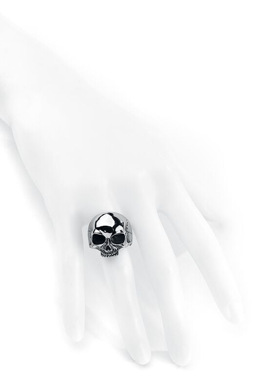 Rock Revival "Skull Head" Ring Silver-coloured By EtNox Hard And Heavy