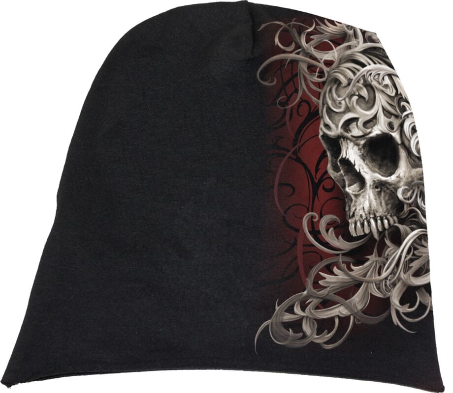 Rock Revival "Skull Shoulder Wrap" Beanie Black By Spiral