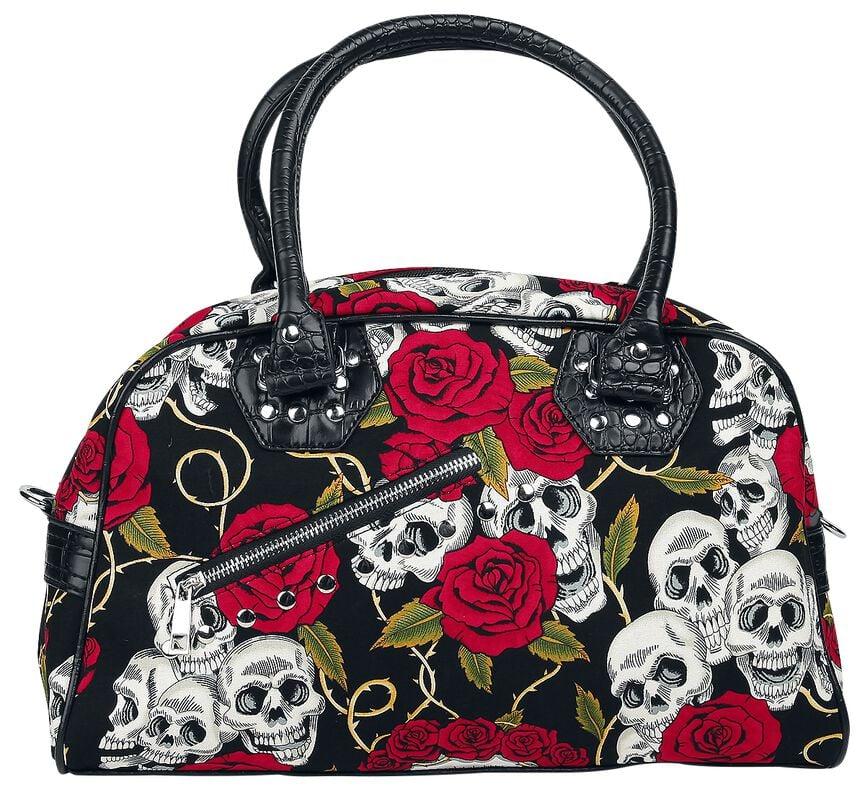 Rock Revival "Skulls And Roses" Handbag Black By Banned Alternative