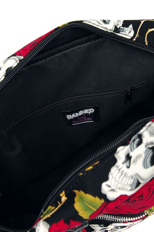 Rock Revival "Skulls And Roses" Handbag Black By Banned Alternative