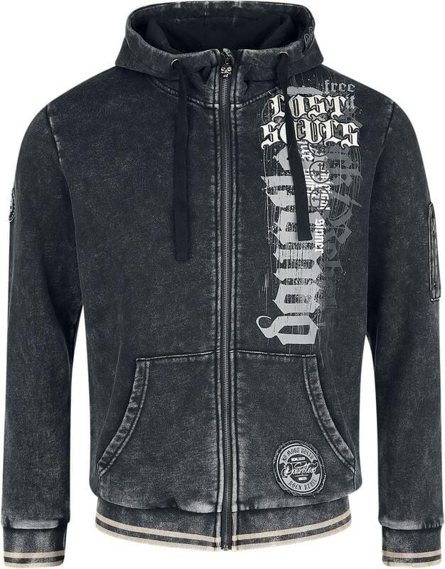 rock revival "Skulls & Details" Hoodie Jacket black by Rock Rebel by EMP