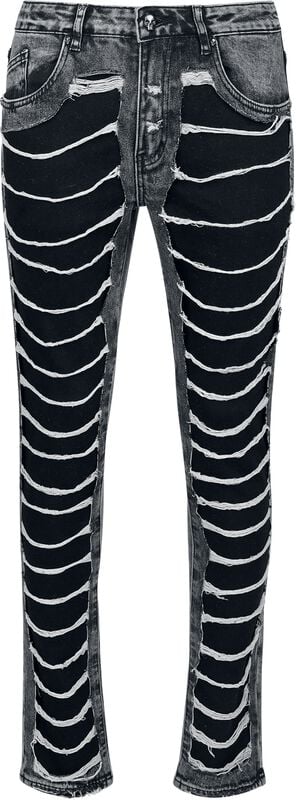 rock revival "Skulls & Details" Jeans black by Rock Rebel by EMP