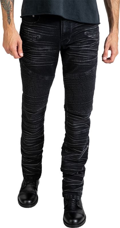 Rock Revival "Skulls & Details" Jeans Grey By Rock Rebel By EMP