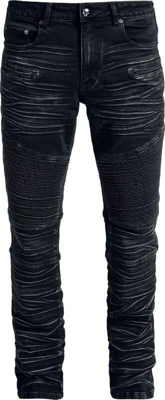 rock revival "Skulls & Details" Jeans grey by Rock Rebel by EMP