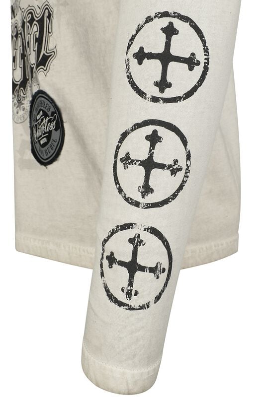 Rock Revival "Skulls & Details" Long-sleeve Shirt Grey By Rock Rebel By EMP