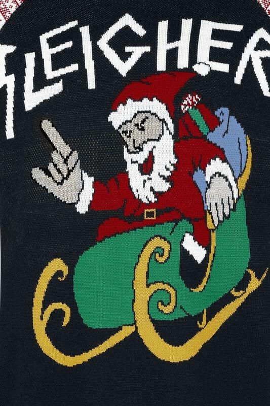 Rock Revival "Sleigher Santa" Christmas Jumper Multicolour By Ugly Christmas Sweater
