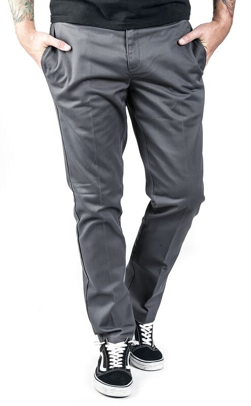 Rock Revival "Slim Fit Work Pant WE872" Chino Charcoal By Dickies