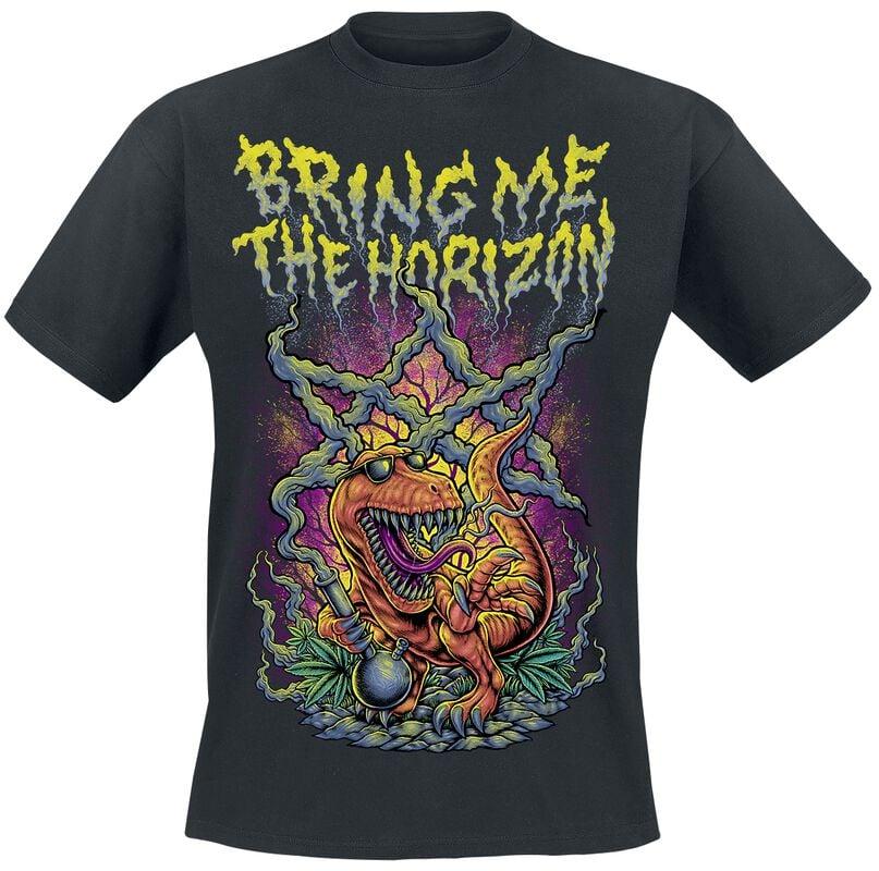 rock revival "Smoking Dinosaur" T-Shirt black by Bring Me The Horizon