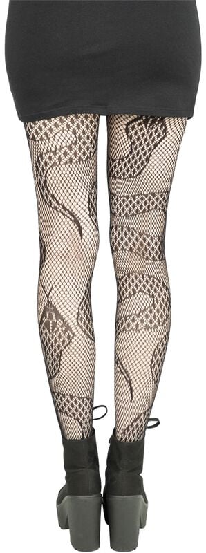 Rock Revival "Snakes Fishnet Tights" Tights Black By Banned Alternative