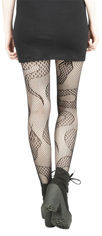 Rock Revival "Snakes Fishnet Tights" Tights Black By Banned Alternative