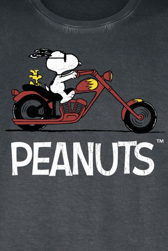 Rock Revival "Snoopy - Biker - Rocker - Woodstock" T-Shirt Multicolour By Peanuts