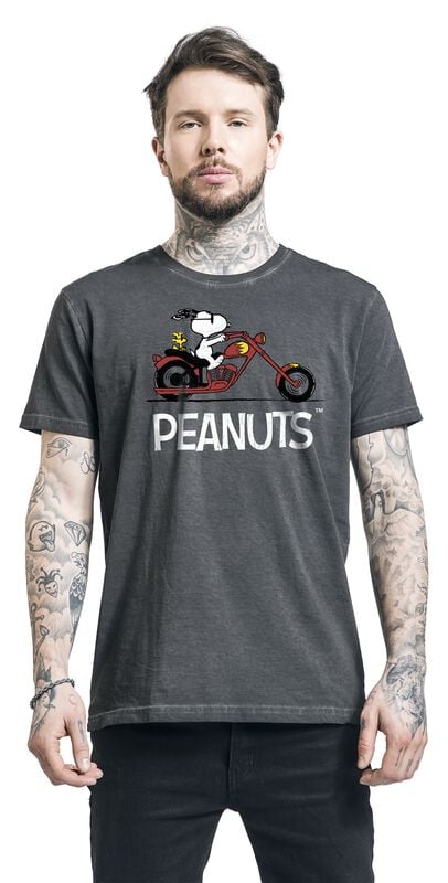 Rock Revival "Snoopy - Biker - Rocker - Woodstock" T-Shirt Multicolour By Peanuts