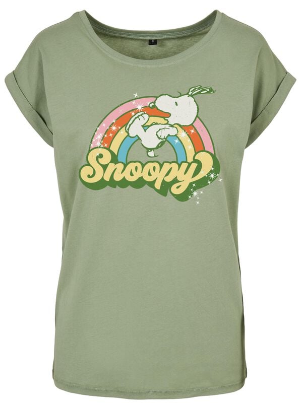 rock revival "Snoopy - Retro Rainbow" T-Shirt green by Peanuts