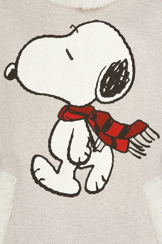 Rock Revival "Snoopy Winter" Sweatshirt Mottled Beige By Peanuts