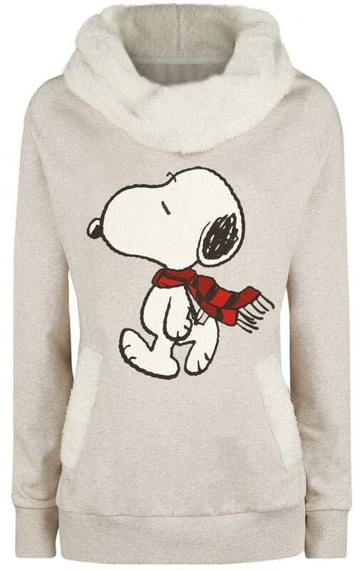 rock revival "Snoopy Winter" Sweatshirt mottled beige by Peanuts