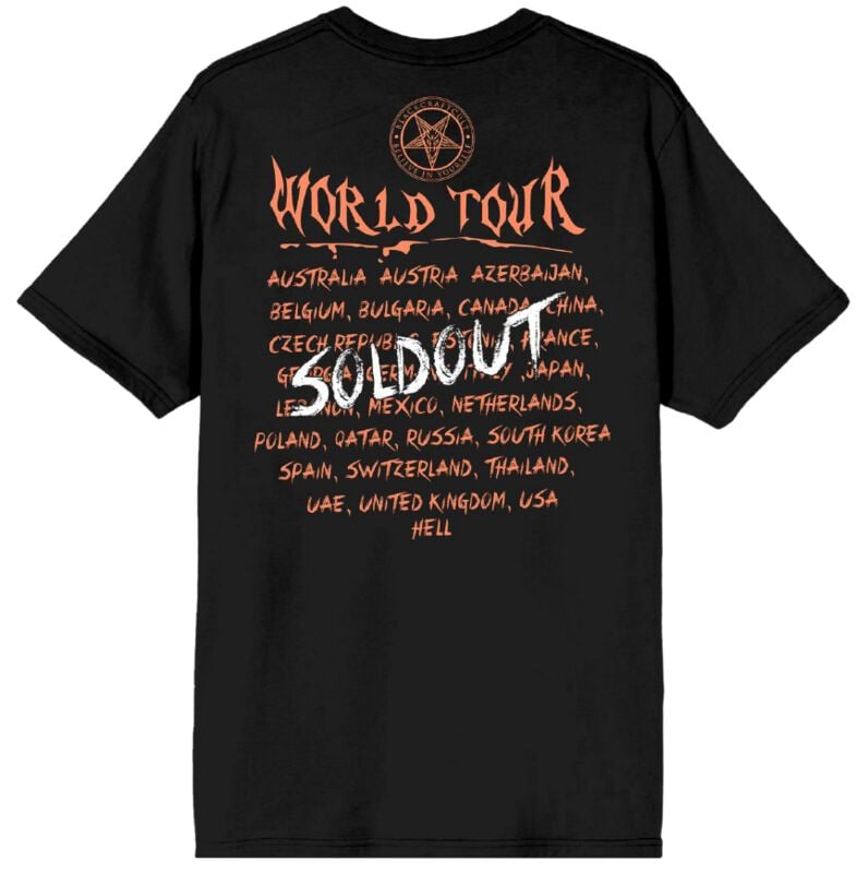 Rock Revival "Sold Out World Tour FB Boxy Pigment T-shirt" T-Shirt Black By Blackcraft Cult