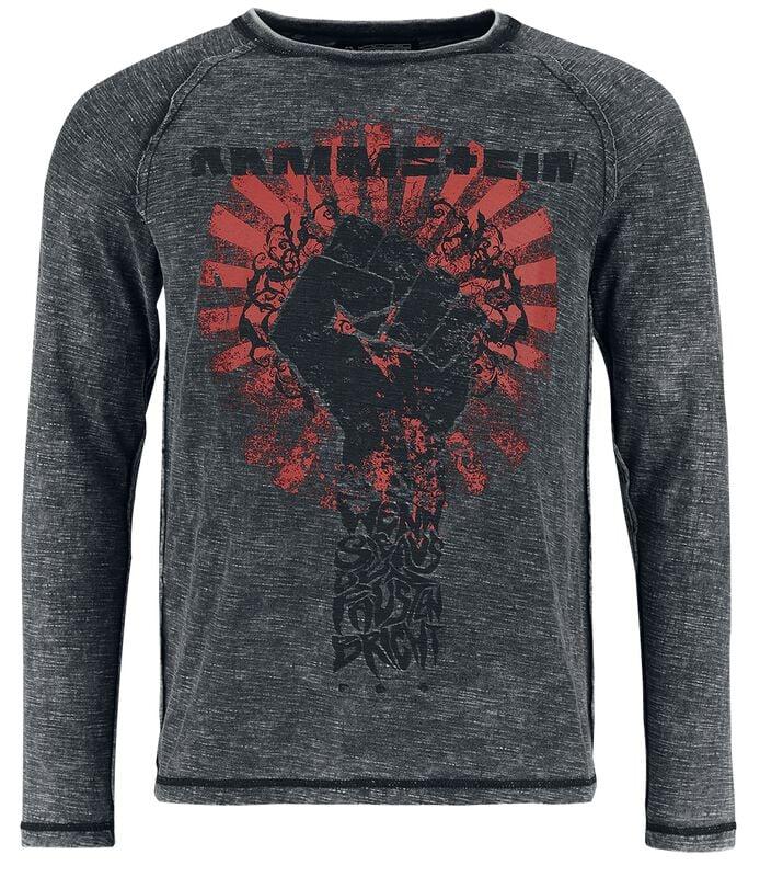 rock revival "Sonne" Long-sleeve Shirt grey by Rammstein
