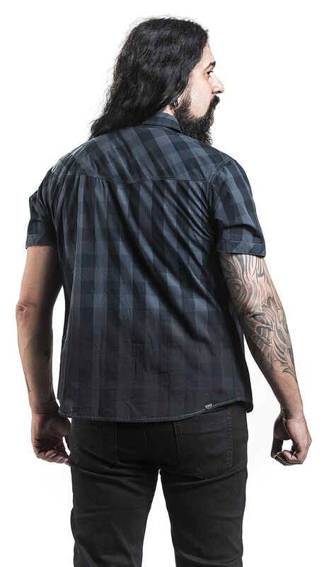 Rock Revival "Space Cowboy" Short-sleeved Shirt Black By Black Premium By EMP