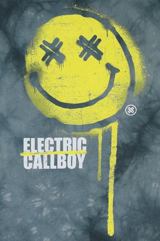 Rock Revival "Spray Smile" T-Shirt Grey By Electric Callboy