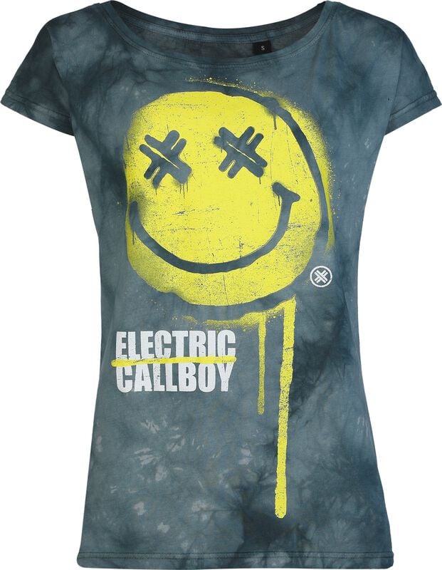 rock revival "Spray Smile" T-Shirt grey by Electric Callboy