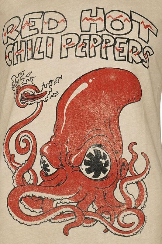 Rock Revival "Squid" T-Shirt Beige By Red Hot Chili Peppers