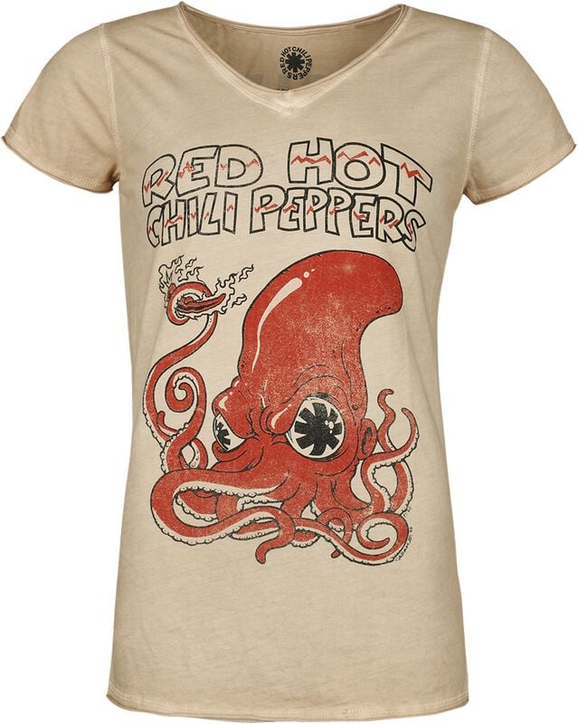 rock revival "Squid" T-Shirt beige by Red Hot Chili Peppers