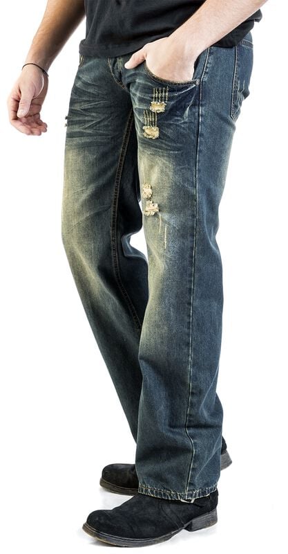 rock revival "Stan" Jeans dark blue by Black Premium by EMP