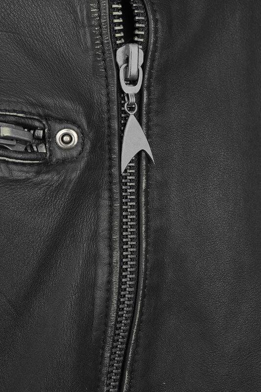Rock Revival "Starship" Leather Jacket Black By Star Trek