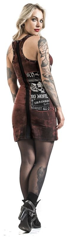 Rock Revival "Stay A Little Longer" Mini Dress Brown By Rock Rebel By EMP