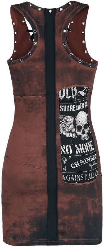 Rock Revival "Stay A Little Longer" Mini Dress Brown By Rock Rebel By EMP