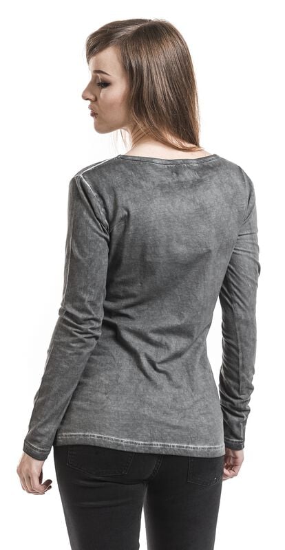 Rock Revival "Stay Awake" Long-sleeve Shirt Grey By Rock Rebel By EMP
