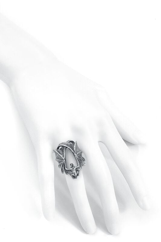 Rock Revival "Stealth" Ring Silver-coloured By Alchemy Gothic