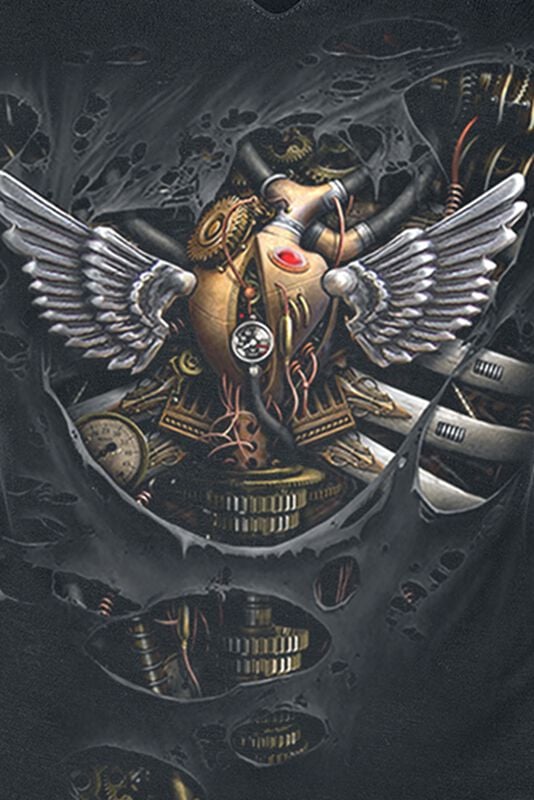 Rock Revival "Steam Punk Ripped" Mini Dress Black By Spiral