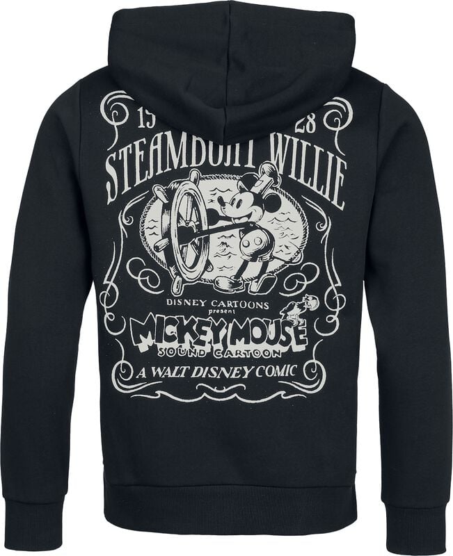 Rock Revival "Steamboat Willie" Hoodie Black By Mickey Mouse