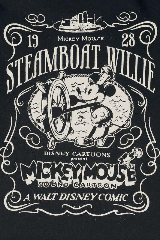 Rock Revival "Steamboat Willie" Hoodie Black By Mickey Mouse