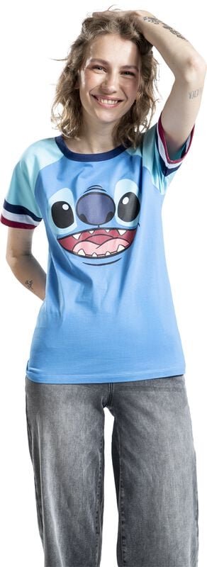 Rock Revival "Stitch - Face" T-Shirt Blue By Lilo & Stitch