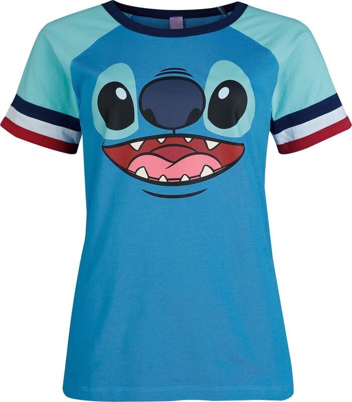 rock revival "Stitch - Face" T-Shirt blue by Lilo & Stitch