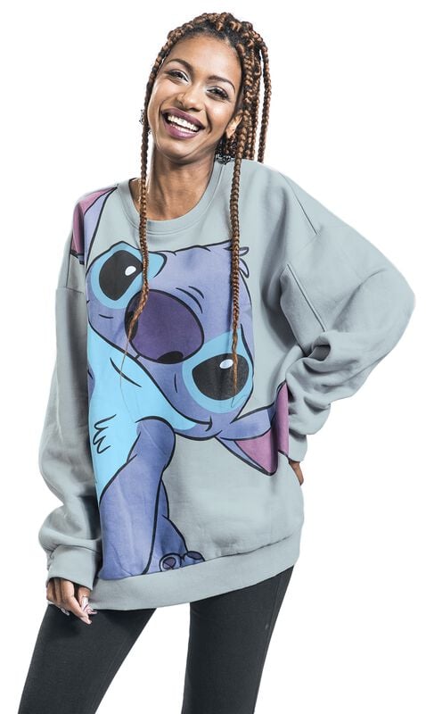 Rock Revival "Stitch" Sweatshirt Heather Grey By Lilo & Stitch