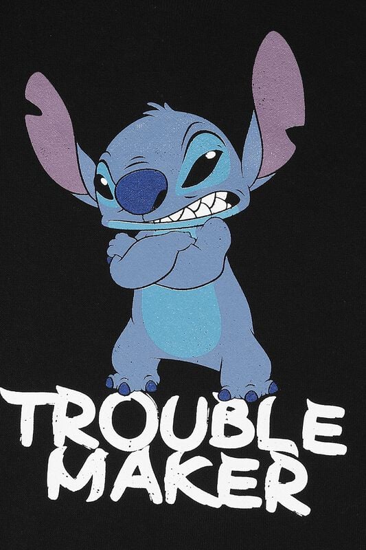 Rock Revival "Stitch - Trouble Maker" Hoodie Black By Lilo & Stitch