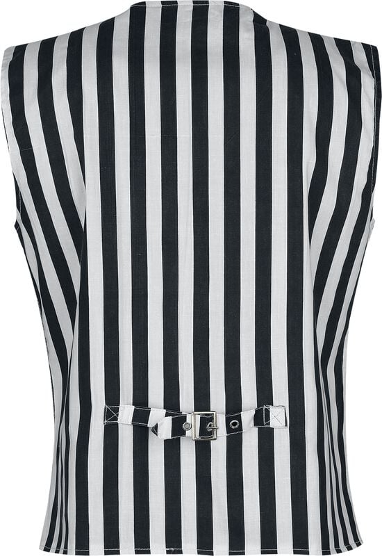 Rock Revival "Strips Vest" Vest Black-white By Altana Industries