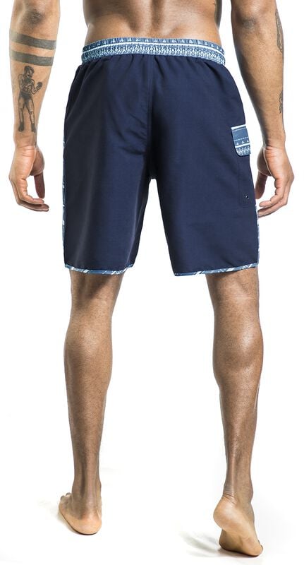 Rock Revival "Swim Shorts With Graphic Design" Swim Shorts Dark Blue By RED By EMP
