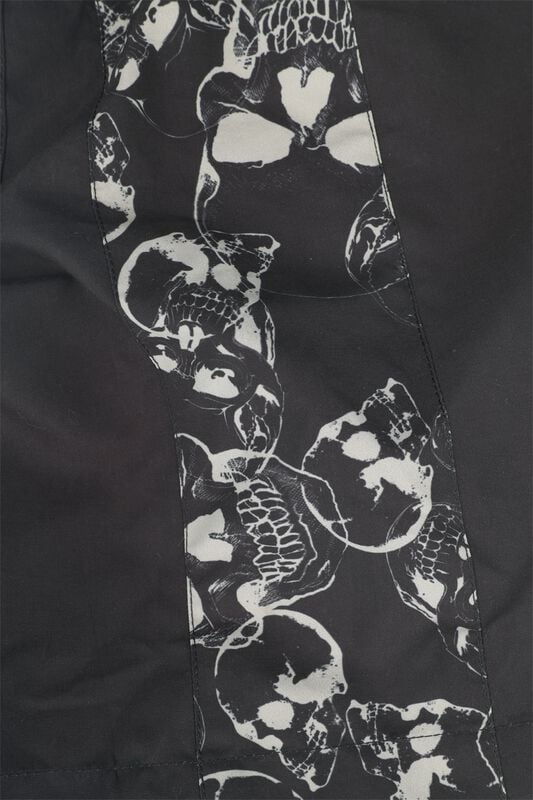 Rock Revival "Swim Shorts With Skeleton Print" Swim Shorts Dark Grey By Rock Rebel By EMP