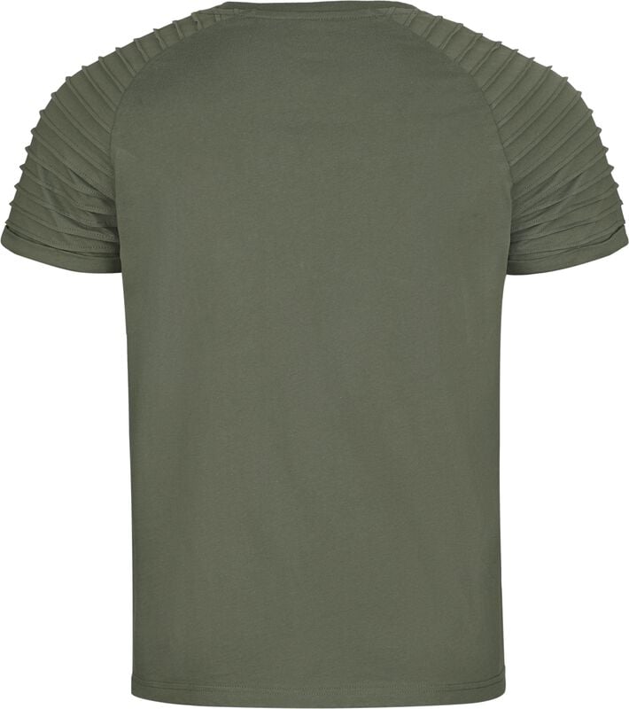 Rock Revival "T-Shirt With Decorative Folds" T-Shirt Olive By RED By EMP
