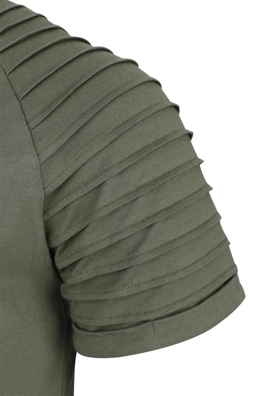 Rock Revival "T-Shirt With Decorative Folds" T-Shirt Olive By RED By EMP