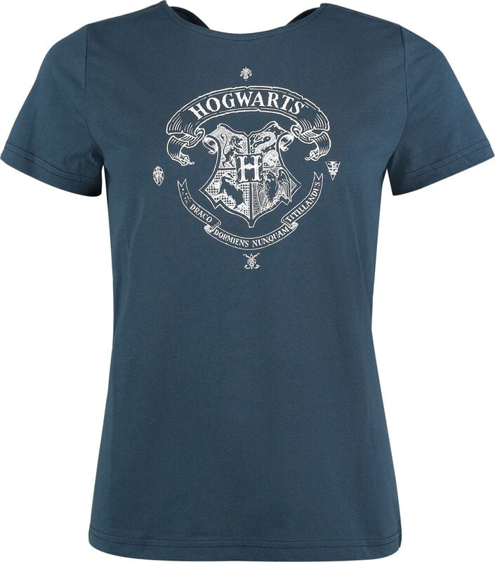 rock revival "T-shirt with Hogwarts crest" T-Shirt blue by Harry Potter
