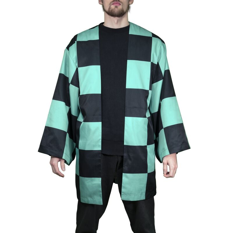 rock revival "Tanjiro's Haori" Dressing Gown black-turquoise by Demon Slayer