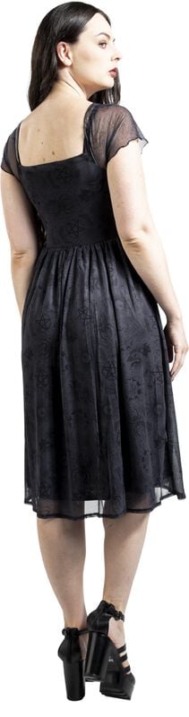 Rock Revival "Tarot Deck Midi Dress" Midi Dress Grey-black By Jawbreaker
